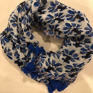Tory Burch Embellished Linen Scarf